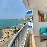 2P1-Al4 Apartamento De 2 Alcobas Frente Al Mar Con Aire Acondicionado Y Wifi