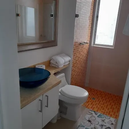 2p1-al4 Apartamento De 2 Alcobas Frente Al Mar Con Aire Acondicionado Y Wifi
