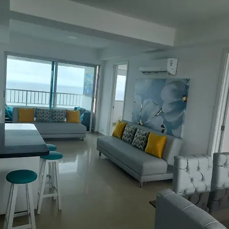Apartamento 2p1-al4 Apartamento De 2 Alcobas Frente Al Mar Con Aire Acondicionado Y Wifi Cartagena