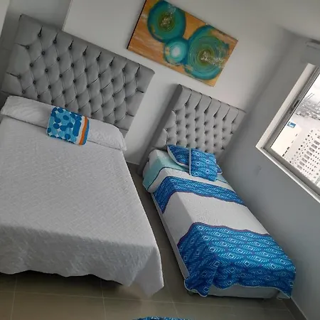 2p1-al4 Apartamento De 2 Alcobas Frente Al Mar Con Aire Acondicionado Y Wifi *