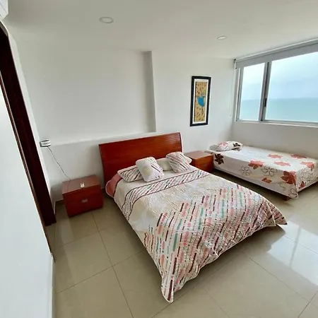2p1-al4 Apartamento De 2 Alcobas Frente Al Mar Con Aire Acondicionado Y Wifi Cartagena