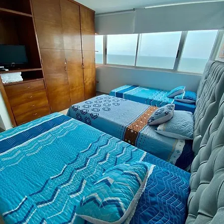 Apartamento 2p1-al4 Apartamento De 2 Alcobas Frente Al Mar Con Aire Acondicionado Y Wifi Cartagena