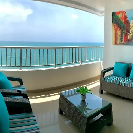 Apartamento 2p1-al4 Apartamento De 2 Alcobas Frente Al Mar Con Aire Acondicionado Y Wifi