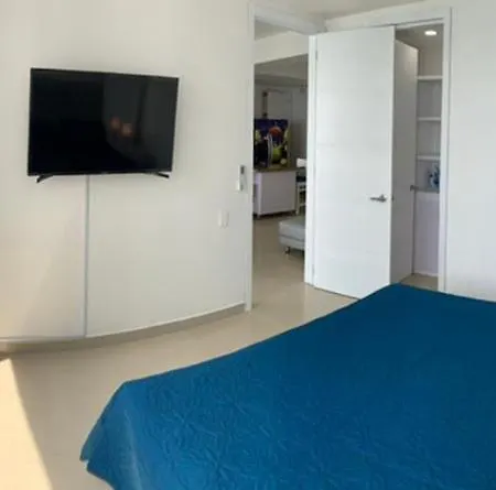 2p1-al4 Apartamento De 2 Alcobas Frente Al Mar Con Aire Acondicionado Y Wifi * Cartagena