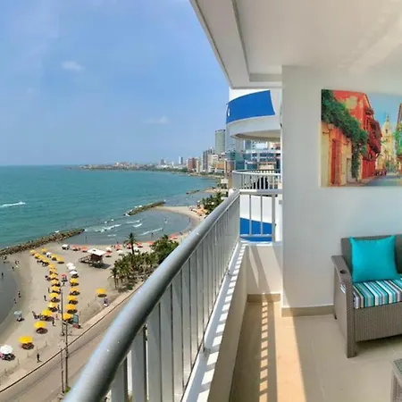 2p1-al4 Apartamento De 2 Alcobas Frente Al Mar Con Aire Acondicionado Y Wifi *