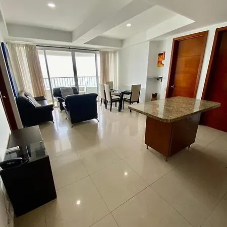 Apartamento 2p1-al4 Apartamento De 2 Alcobas Frente Al Mar Con Aire Acondicionado Y Wifi