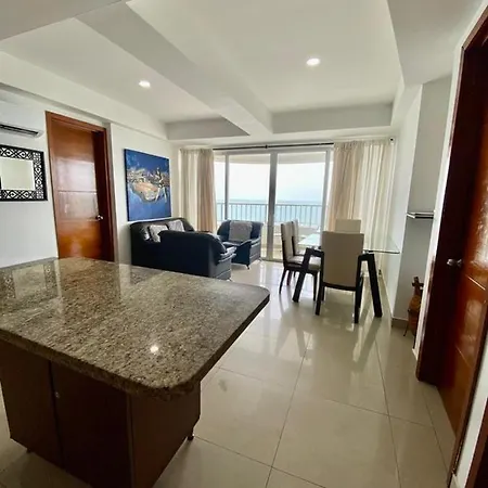 2p1-al4 Apartamento De 2 Alcobas Frente Al Mar Con Aire Acondicionado Y Wifi Apartamento