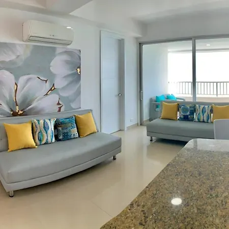 2p1-al4 Apartamento De 2 Alcobas Frente Al Mar Con Aire Acondicionado Y Wifi Cartagena