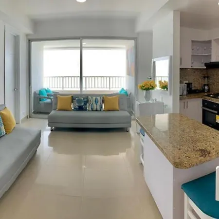 2p1-al4 Apartamento De 2 Alcobas Frente Al Mar Con Aire Acondicionado Y Wifi Cartagena